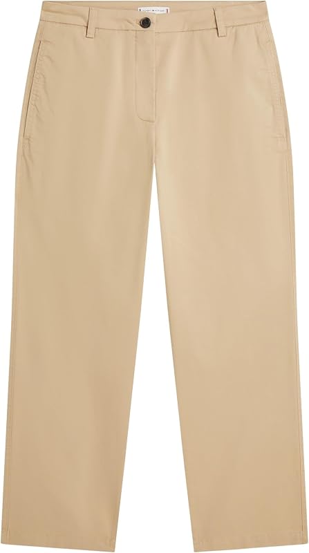 Women's Co GMD Pantalon Chino Droit Slim WW0WW49647, Beige, Taille 34 — photo 6 sur 6