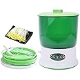 Consfly Bean Sprouts Machine Automatic Bean Sprouts Maker 3 Layers Seed Sprouter with Pressure Plate for Home 110V