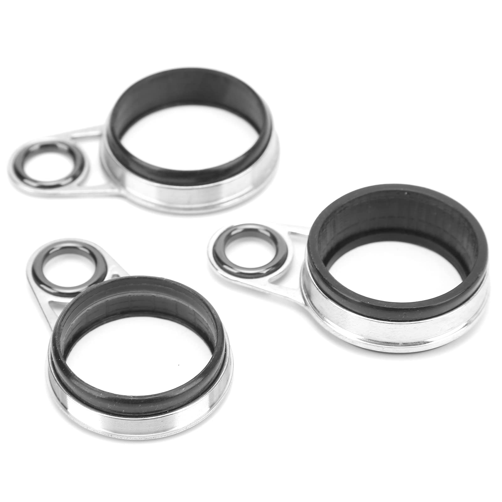 Uadme Fishing Rod Guide Ring Stainless Steel Ceramic Telescopic Portable Casting Guides for Sea with Side Rings Outdoors Accessories