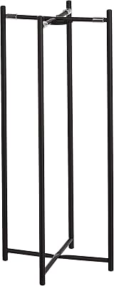 Amazon Basics Round Plant Stand Coated Steel Indoor Outdoor Black 2 Tier view 8