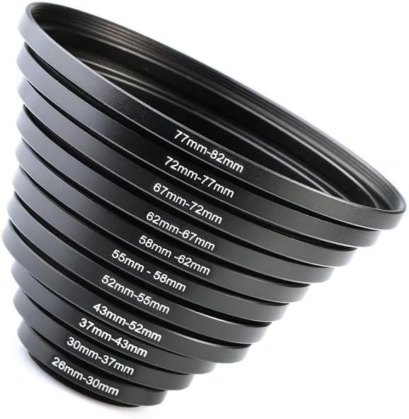 Step Up Rings, K&F Concept Metal 11pcs Stepping Adapter Ring Kit Including(26-30mm,30-37mm,37-43mm - Image 3