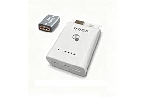 VISIONHMD Battery-Powered HDMI to USB-C Adapter for AR Glasses (4K@60Hz) - Compatible with i-Phone 14/13/12/TV Sticks, Set-Top Boxes, Laptops, PS5, Xbx, Switch &V-iture/RayNeo/X-Real/Rokid AR Glasses