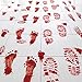 Key Largo Traders Bloody Footprints – Set of 50 Floor Clings - Includes Zombie Skeleton Werewolf Human Boot and Blood Splatter Decals for Halloween Party Decorations Supplies Props & Decor