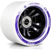 Bont FX1 Roller Skate Wheels with 688 Mini Bearings - Derby and Indoor Speed Quad Skating - Pack of 8 with bearings