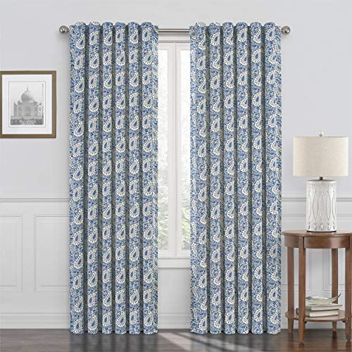 WAVERLY Paisley Verveine Modern Farmhouse Room Darkening Thermal Rod Pocket Win…