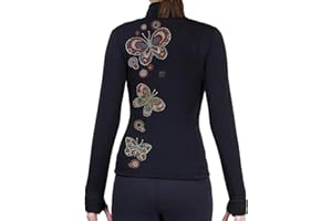 NY2 SPORTSWEAR Figure Skating Polartec Polar Fleece Jacket with Rhinestones JR206 - Adult Sizes