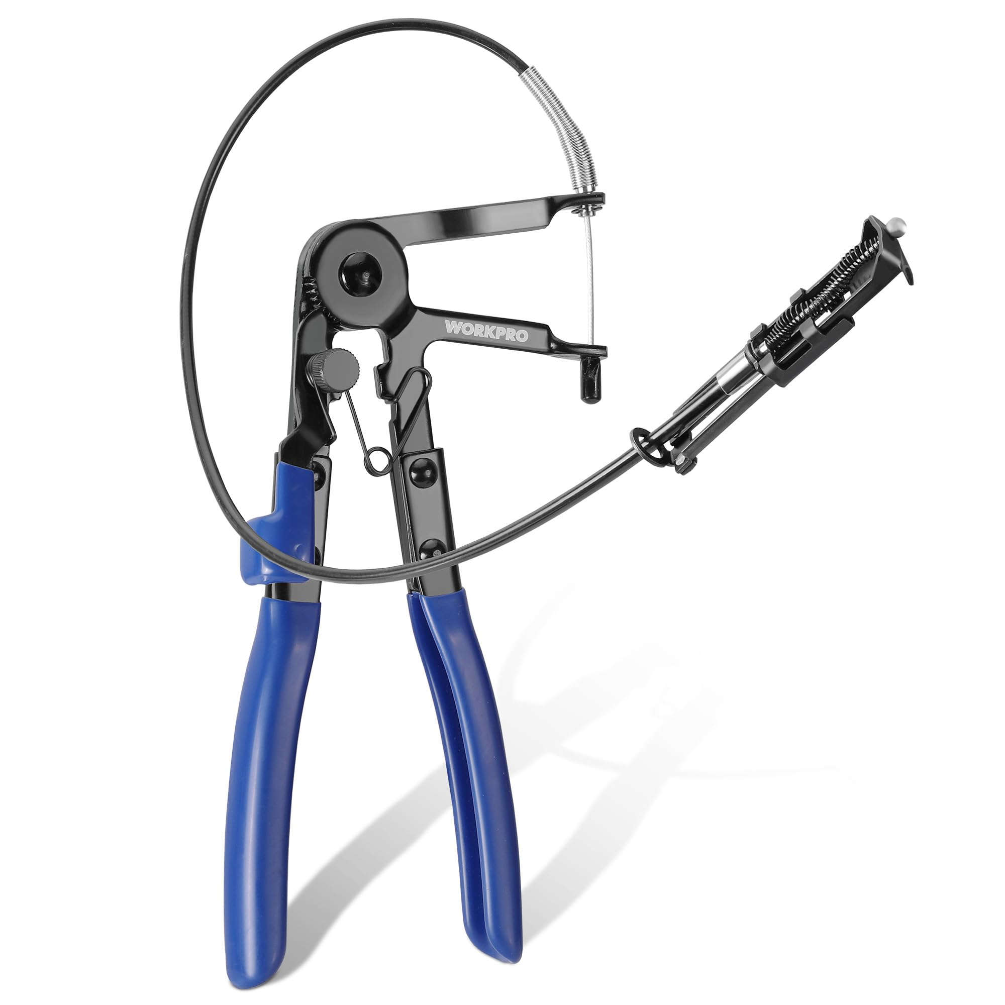 WORKPRO Flexible Long Reach Hose Clamp Pliers, 67 cm Cable-Type Flexible Spring Clamp Pliers Car Maintenance Repair Tools for Fuel Pipes, Oil Pipes, Radiator