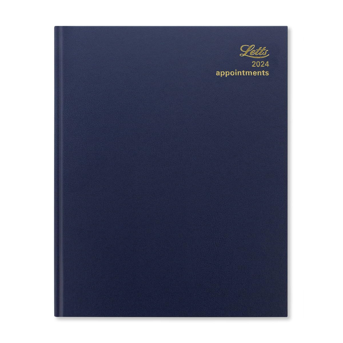 Letts Standard Quarto week to view 2024 diary - blue