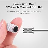 MelodySusie Sanding Bands 100Pcs 180 Grit Nail Drill Bits Zebra view 5