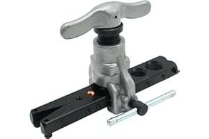 Aynaxcol Tubing Flaring Tool Kit, 8 Dies Flaring Tools Set Pipe Cone Flaring Tool Kit Angle Eccentric Cone Type Kit with Copp