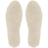 riemot Women's Genuine Sheepskin Insoles Premium Warm Thick Wool Fur Fleece Shoe Inserts Cozy & Fluffy Breathable Replacement Insole for Snow Boots Slippers Work Boot Beige EU38/US7