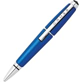 Cross Edge Nitro Blue Gel Rollerball Pen, Medium Point, Black Ink | Elegant Accessory for Smooth Writing, Capless Slide-Open and Snap-Shut Design, Ergonomic Shape, Comfortable Grip, Gift-Ready