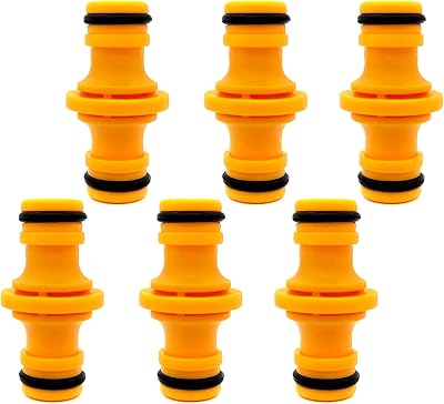 Cretty-Meet 6Pcs Double Male Hose Connectors Garden Hose End Couplers C-923