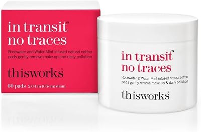 This Works In Transit Rosewater Mint Cleansing Pads 60 Biodegradable
