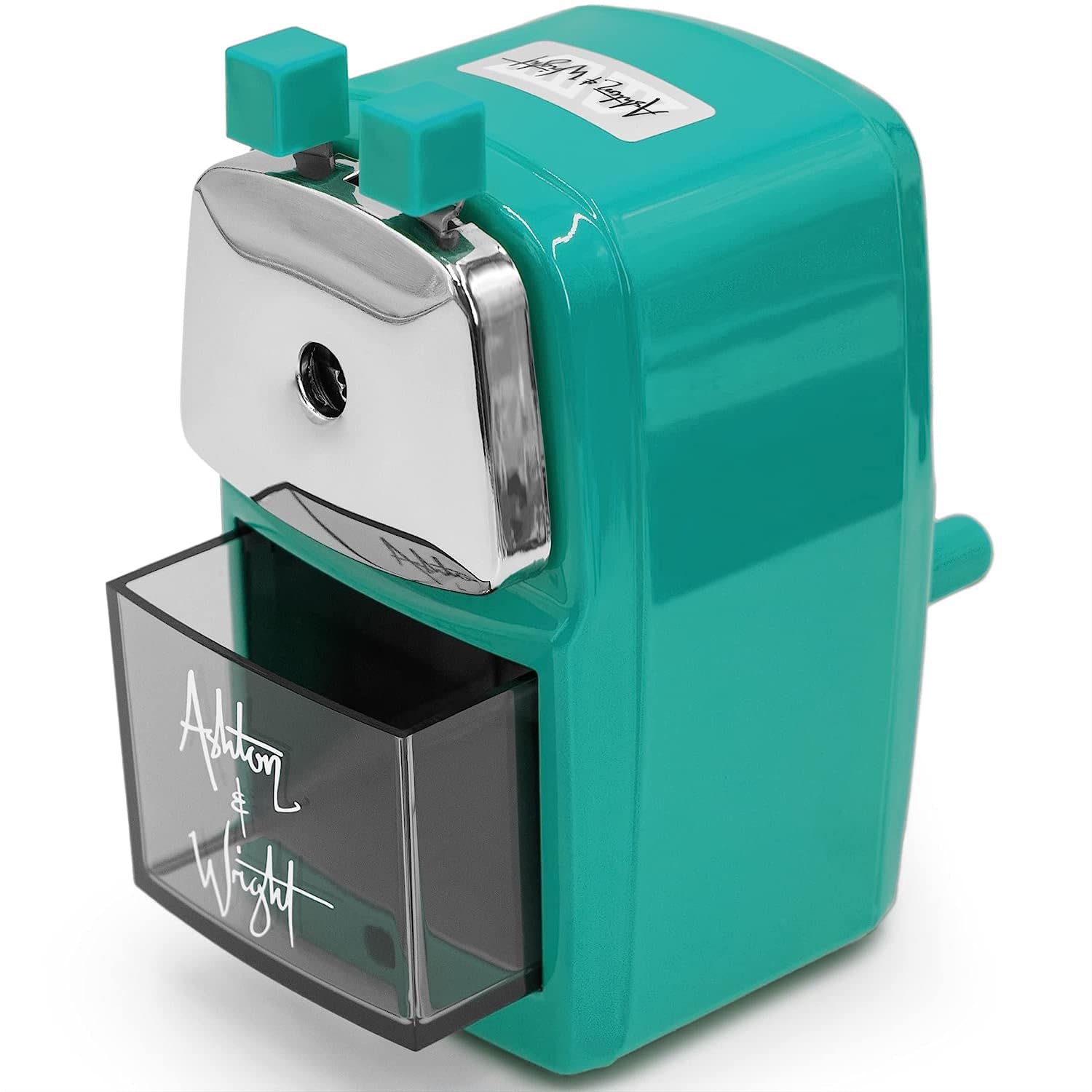 Ashton and Wright - Mechanical Desktop Pencil Sharpener - Teal