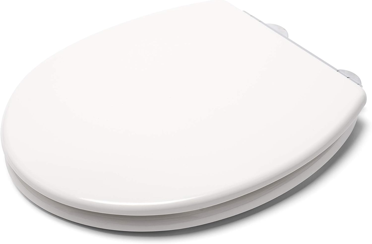 Croydex Lugano White Wooden Toilet Seat - Image 3