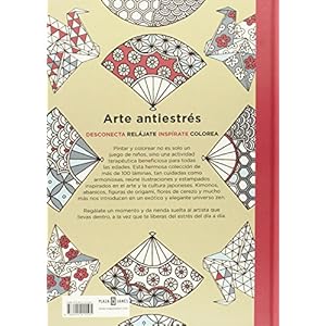 Arte antiestrés inspiracion japonesa / Japanese inspired art stress: 100 Láminas Para Colorear (Spanish Edition)