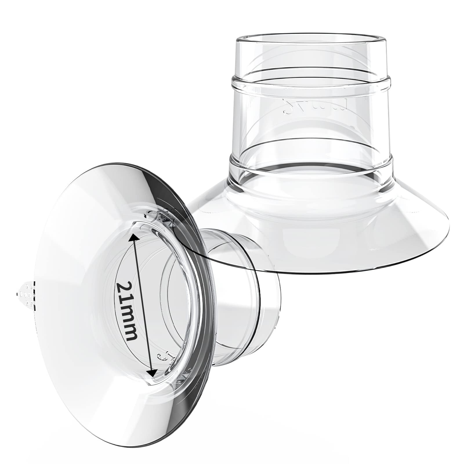 Kissbobo Flange Insert 21mm, Compatible with Kissbobo1508/1508Pro/Lansinoh/momcozyS9/S10/S12/Willow/Elvie/TSRETE,Portable Breast Pump Shields/Flanges,Milk Collector 24mm Universal