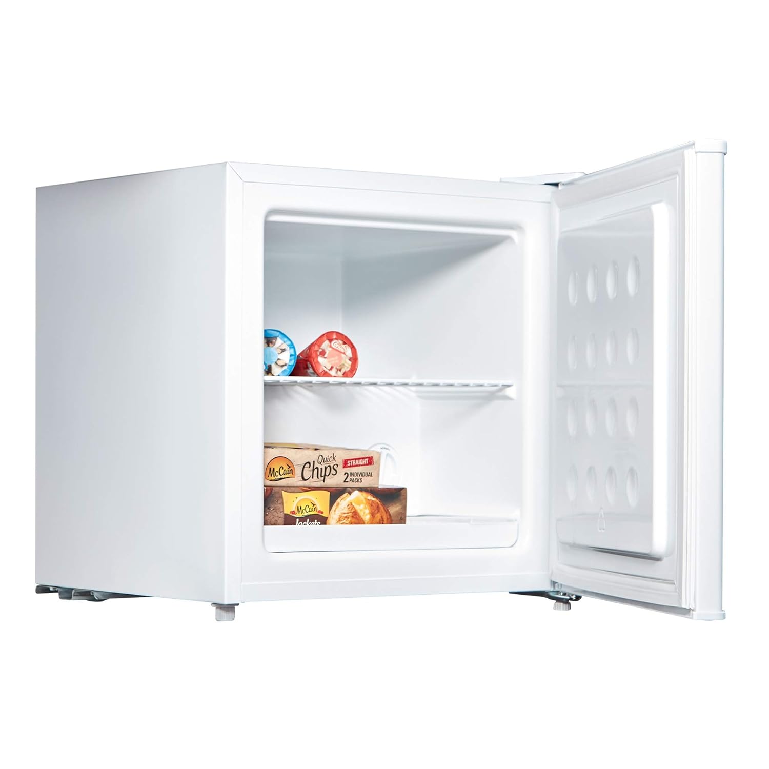 Cookology MFZ32WH Table Top Mini Freezer In White New Metal Back A