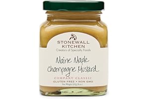 Stonewall Kitchen Maine Maple Champagne Mustard, 8 Ounces
