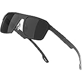 ATTCL Polarized Sunglasses Men Driving: Lightweight Metal Frame Fiber Temples UV400 Protection Stylish Hexagonal Sun glasses