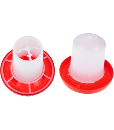Myenne 20pcs Chicken Waterer Poultry Drinker Pigeon Quail Drinking Bowl Rubin Water Mouth Poultry 6 Point Red - View #9