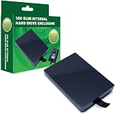 Hyperkin Hard Drive Enclosure for Xbox 360 Slim - Portable, Black Plastic Case - Expand Storage, Transfer Data [video game] [video game]