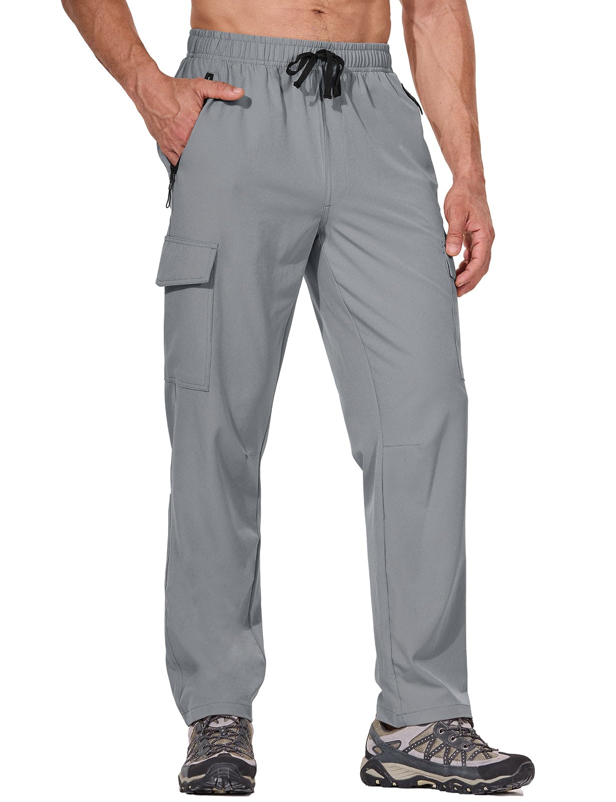 thumbnail image 2 of Baleaf Quick Dry Shorts Adjustable Cuff Hiking Pants Petite Tall BALEAF Women's Hiking Pants - Quick Dry Water Resistant Cargo Pants With UPF 50 Elastic Waist Pants Baleaf Hiking Pants Women 2 of 11