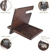 Robomanor Bedside Organiser Wood Docking Station for Men Gift view 4