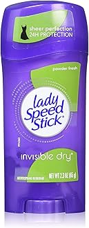 Lady Speed Stick Invisible Dry Antiperspirant And Deodorant Stick, Powder Fresh - 2.3 Oz