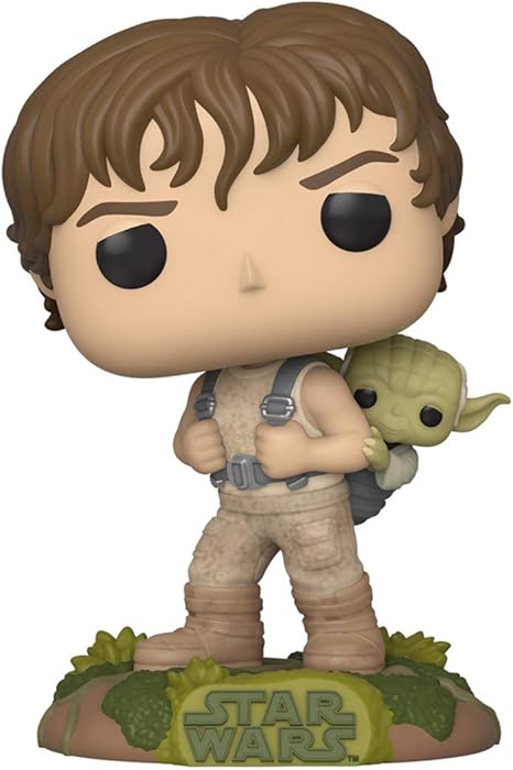 Star Wars Boneco Pop Funko Training Luke Skywalker e Yoda