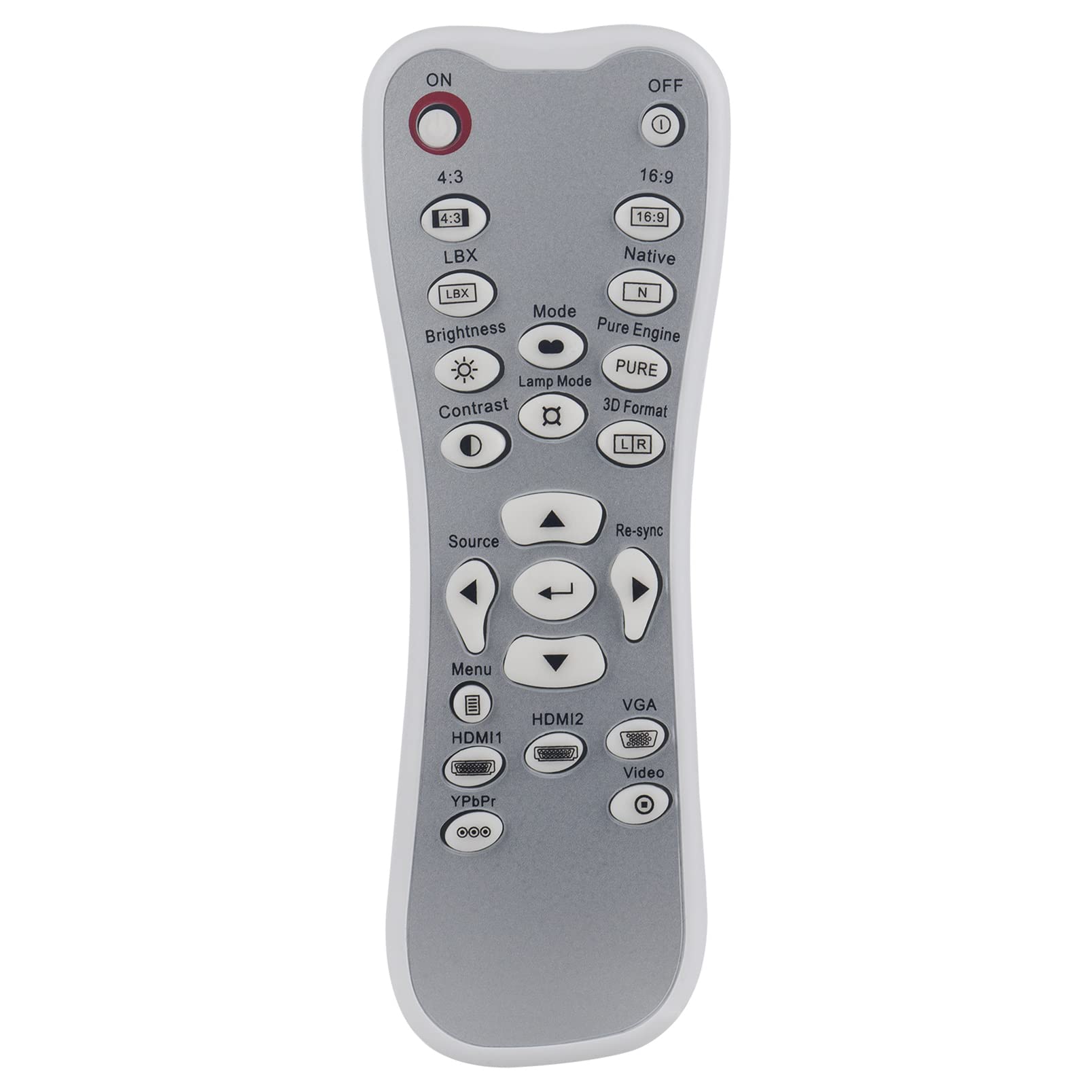 ALLIMITY Replace Remote Control fit for Optoma Projector HD25 HD25-LV BR-3037B
