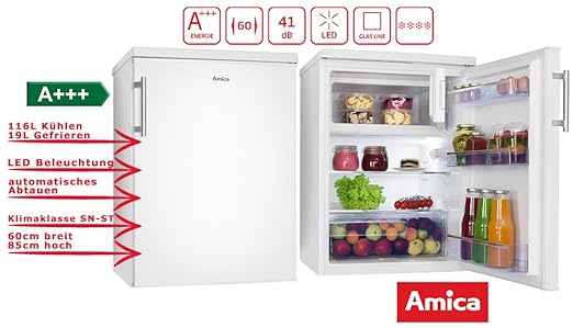 Amica KS 15915 W - Nevera combi (Independiente, Blanco, Derecho ...