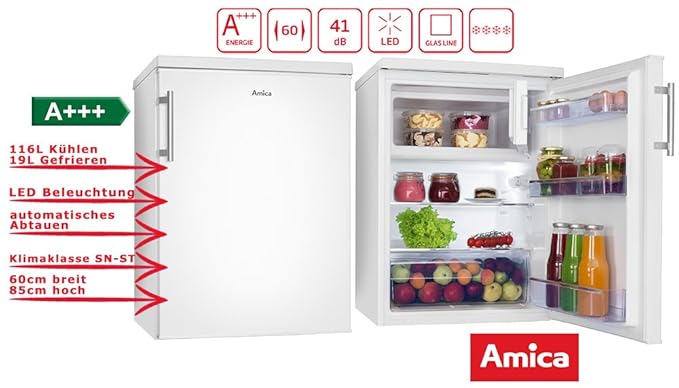 Amica KS 15915 W - Nevera combi (Independiente, Blanco, Derecho ...