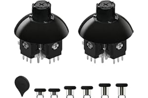 AKNES GuliKit TMR Electromagnetic Joysticks Compatible with DualSense PS5 / DualSense Edge (PS5 Edge) Controller, 720° Adjust