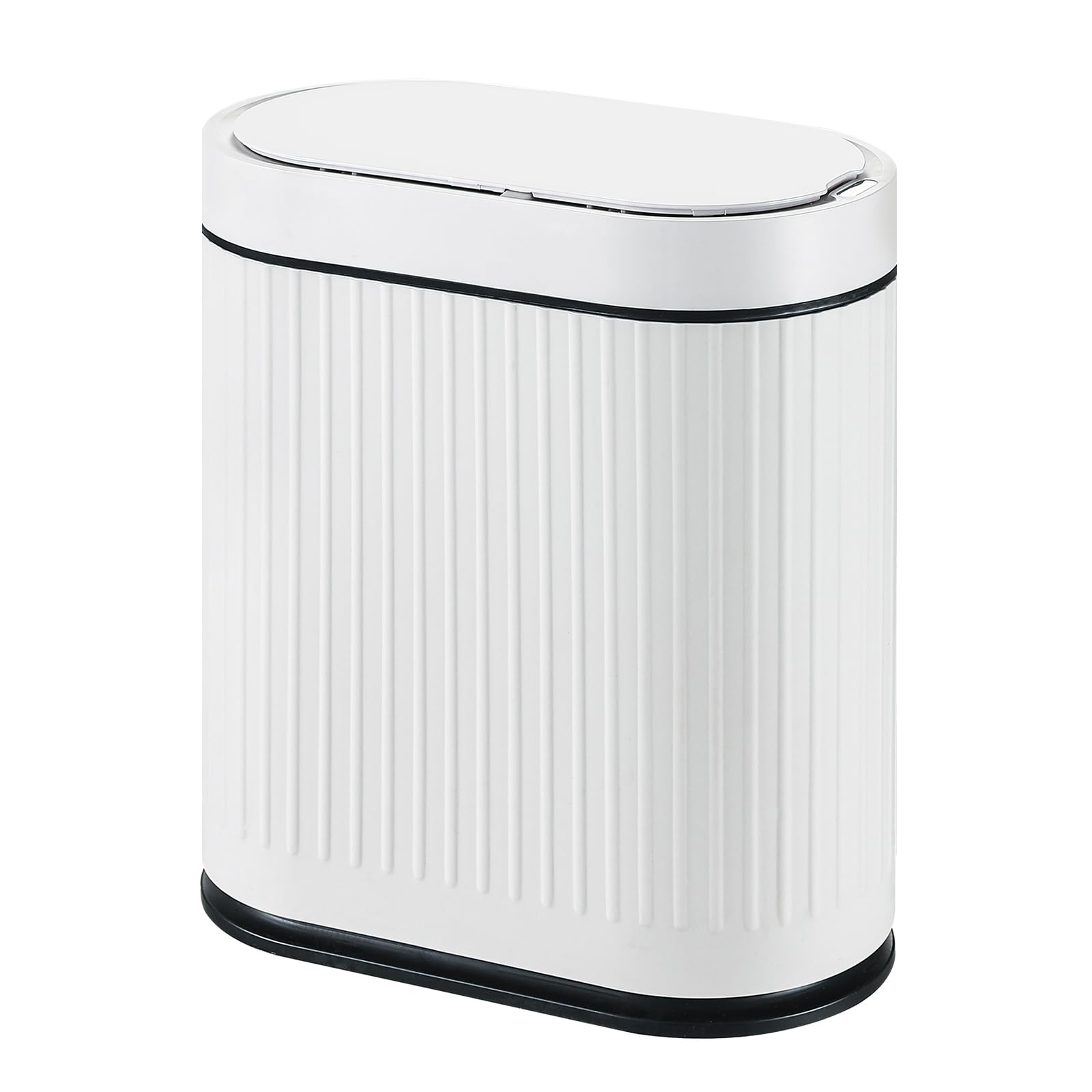 Photo 1 of SYNCVIBE Bathroom Sensor Trash Can with Automatic Lid 2 Gallon Smart Garbage Can, 7.5 Liter Slim Small Trash Bin, Motion Sensor Waterproof Wastebasket for Office, Bedroom, Bathroom and Kitchen