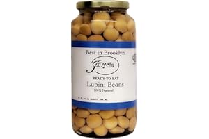 Joycie Ready To Eat Lupini Beans 32 Oz Healthy Snack |32 oz. Jar | Made in USA | All Natural | Non GMO | Fresh Harvest |Keto, Plant Based, Mediterranean Diet I Non-GMO, Gluten-Free, Vegan, Kosher