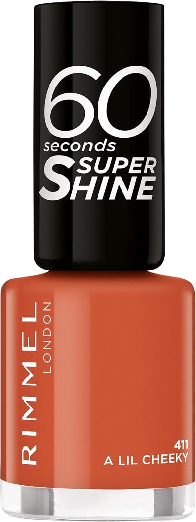 Rimmel London 60 Seconds Super Shine Nail Polish 411 A Lil Cheeky