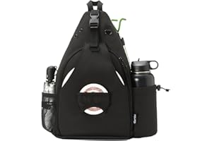 MYQ MOYAQI MOYAQI Disc Golf Bag with Retriever Holder and Storage Pockets, Disc Golf Backpack with 8-10 Disc Capacity, Padded Adjustable Strap and Back Panel, Lightweight and Durable