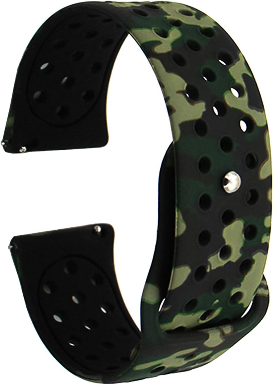 Veczom 22mm Band Compatible with Galaxy Watch 46mm, Samsung Gear S3 Frontier/S3 Classic, Huawei Watch 2 Classic, Quick Release Lightweight Silicone Replacement Sport Rubber Strap