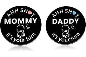 DELUJOUBERST Baby Decision Coin for New Mom Dad Parent to Be Gifts for Women Men Valentine's Day Baby Pregnancy Gifts Birthday Gift for Newborn Boy Girl First Time Fathers Mothers Day Gift Double-Sided