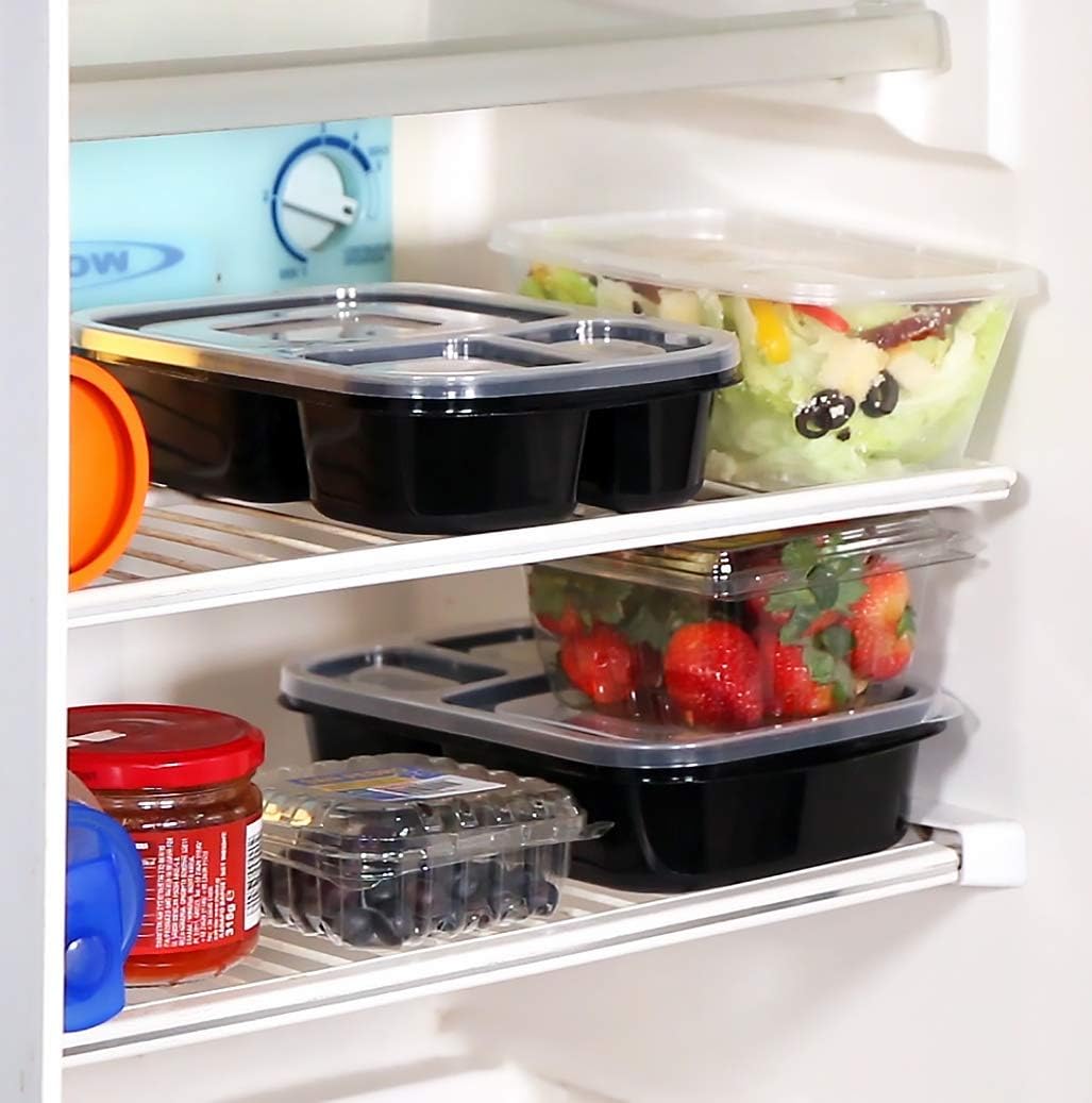 120 Piece Meal Prep Containers 3 Compartment with Lid Utopia Kitchen eBay