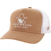 HOOEY John Wayne Trucker Hat for Men – Adjustable Snapback Mesh Baseball Cap - Western Work & Casual Wear Structured 5 Panel