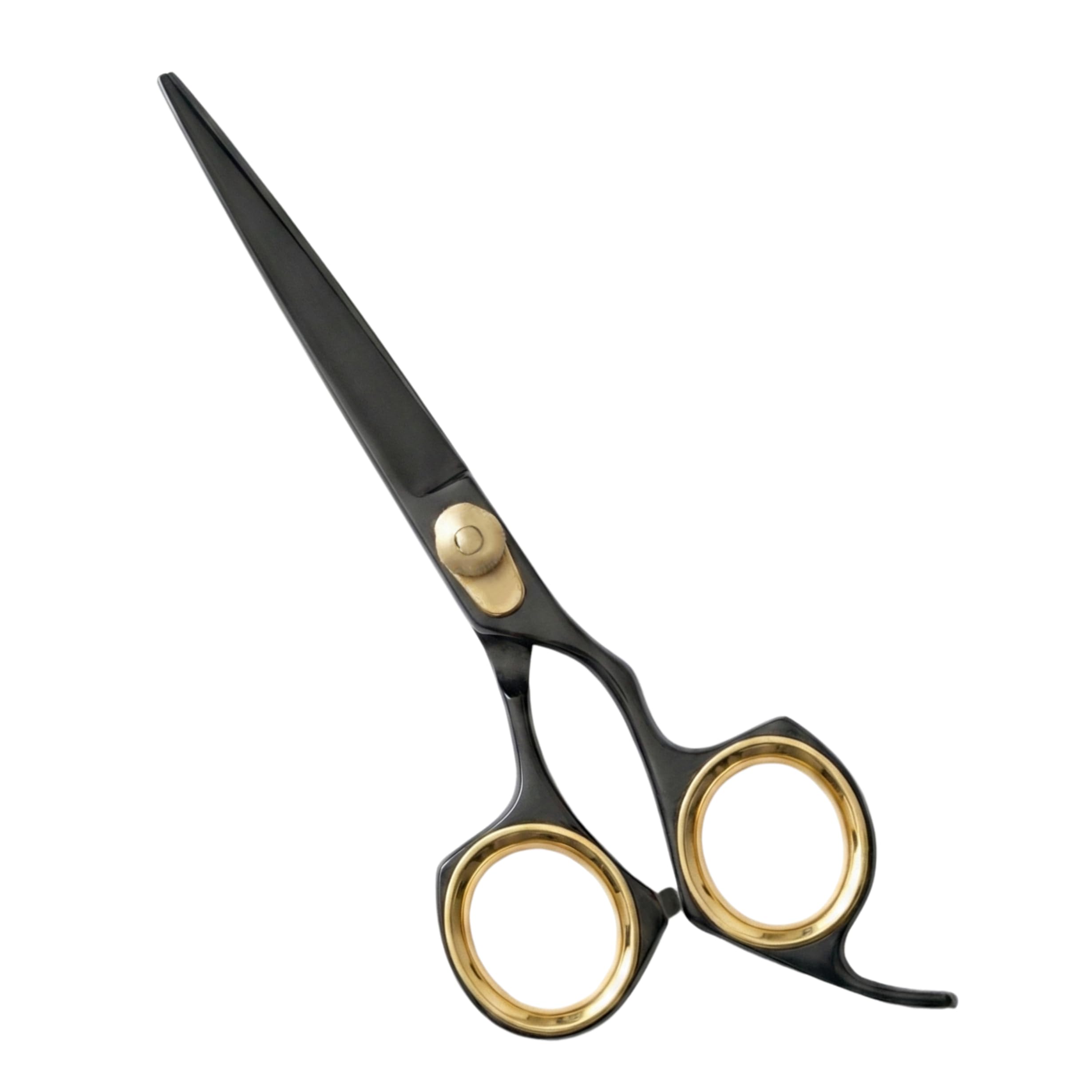 ASM Professional Hairdressing Barber Hair Scissors - Heavy Duty Stainless Steel Sharp Hairdressing Scissors for Cutting - Barber Hair Scissor for Women & Men, Adult (Black, 6.5") — image 1