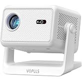 【Officially-Licensed APP &amp; 1800 ANSI】Smart Mini Projector with WiFi and Bluetooth 4K Support, VOPLLS Auto Focus/ Keystone Outdoor Portable Movie Phone Video Proyector for Bedroom/Home/Wall/Ceilling