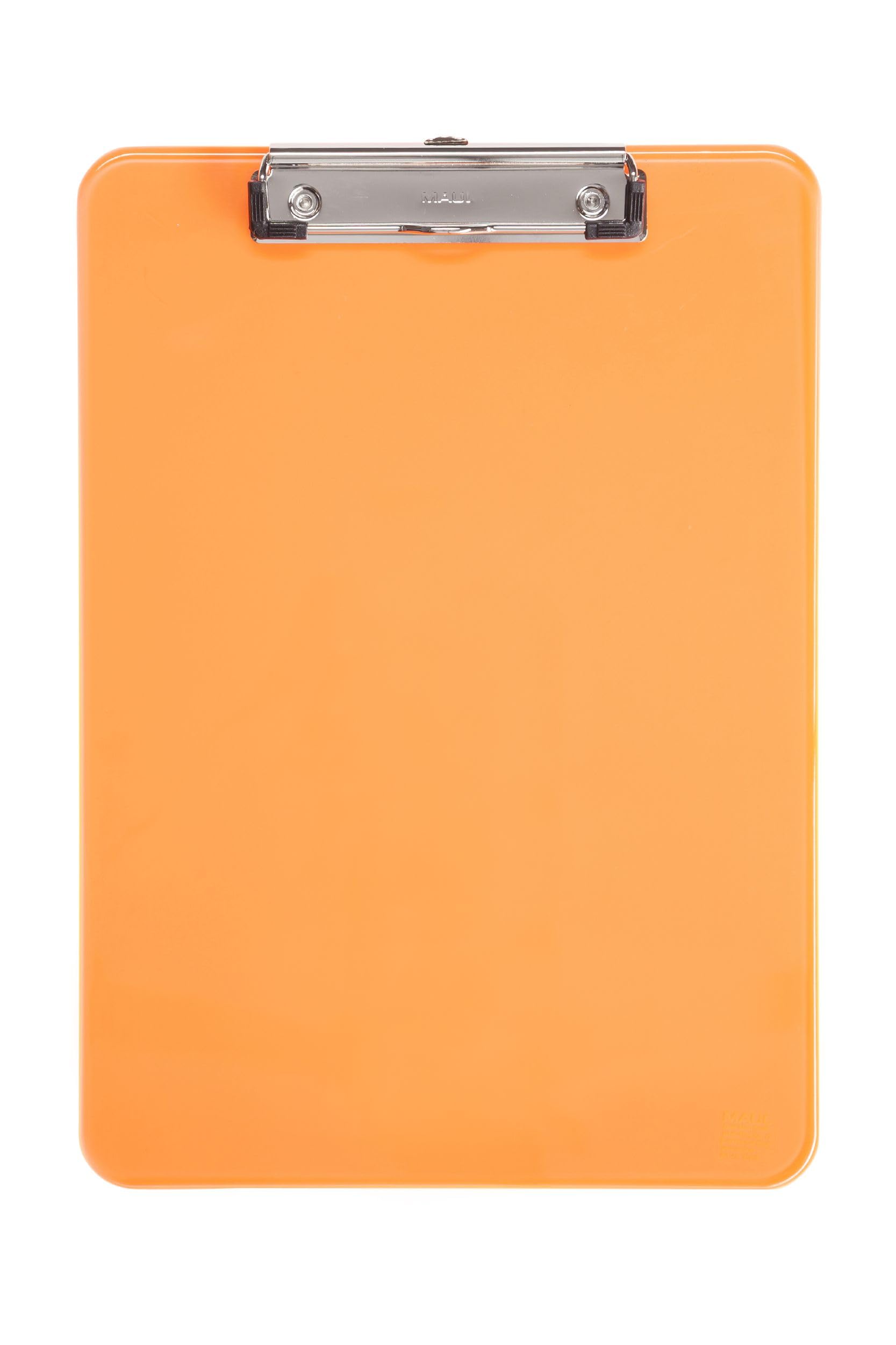 Maul Writing Board, Plastic, A4 clipboard, Hanging Loop Orange