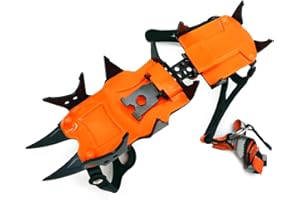 Crampons for Mountaineering Outdoor 12 Tooth Ice Climbing Crampons Ice Crampons Snow Skid Spikes Winter Clip