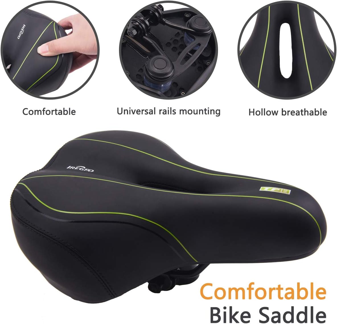 Pelle PU Impermeabile Sella Bici Vintage Impermeabile Con