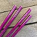 Hot Pink Foil Paper Straws - 7.75 inches - Pack of 100 - Outside The Box Papers Brand