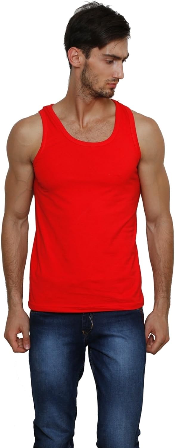Buy Casual Tees Sleeveless Sports TShirt Red at Amazon.in